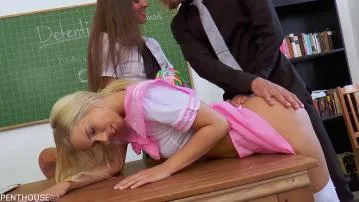 Naughty amirah adara and nesty spanned by professor